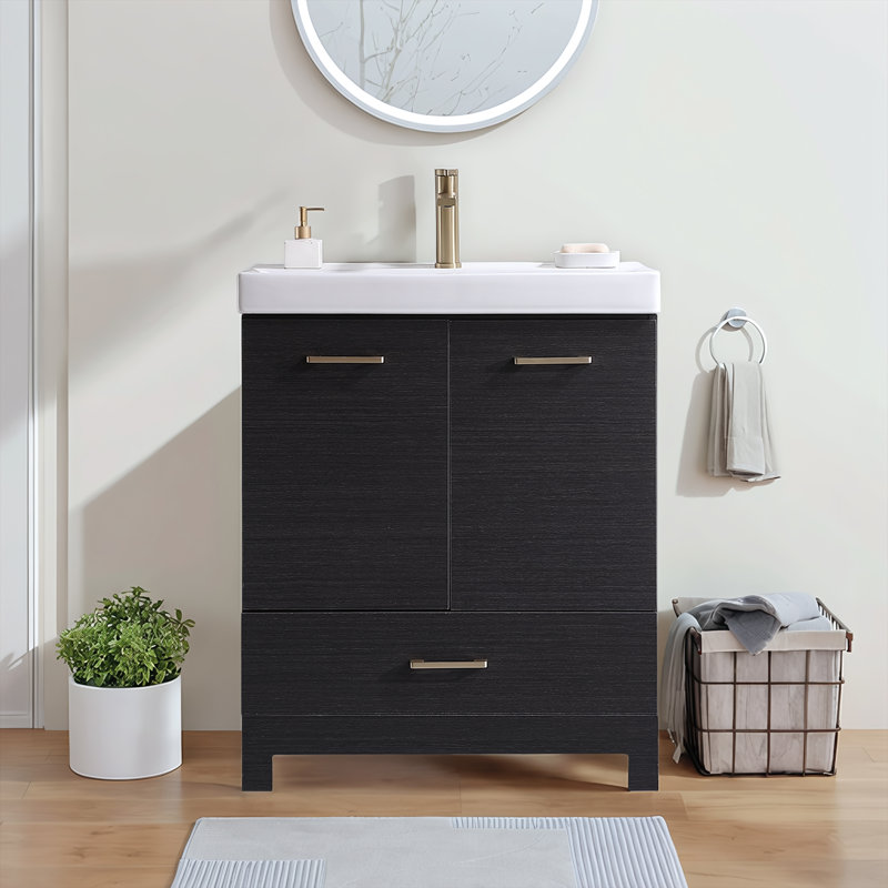 Ensemble de meuble-lavabo simple 30 po Ebony