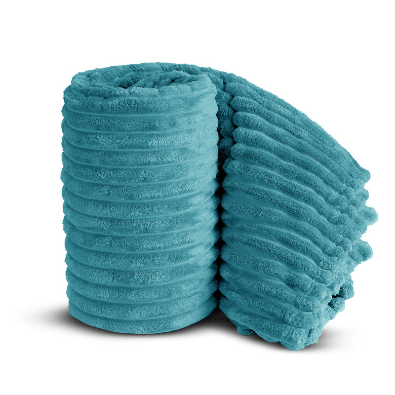 BELLISSIMA PLUSH THROW, Teal, 150cm x 100cm