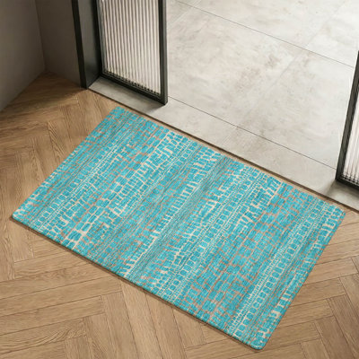 Tapis abstrait lavable à la machine Premium