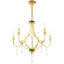 5-Light Empire Candle Chandelier with Dedric Crystal Details-757961458