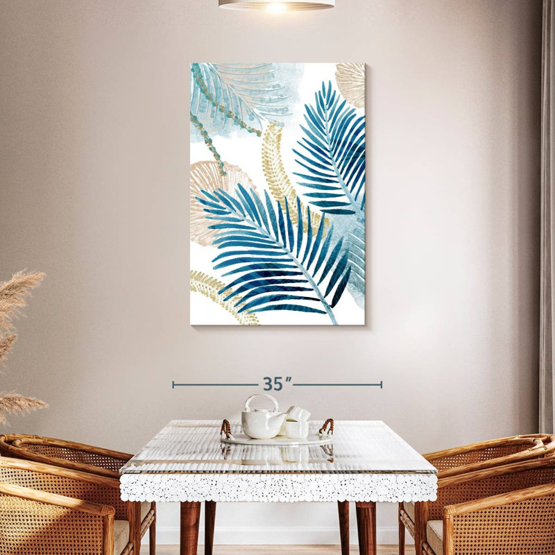 Harnek Bluish Palm II, 45" H x 30" W