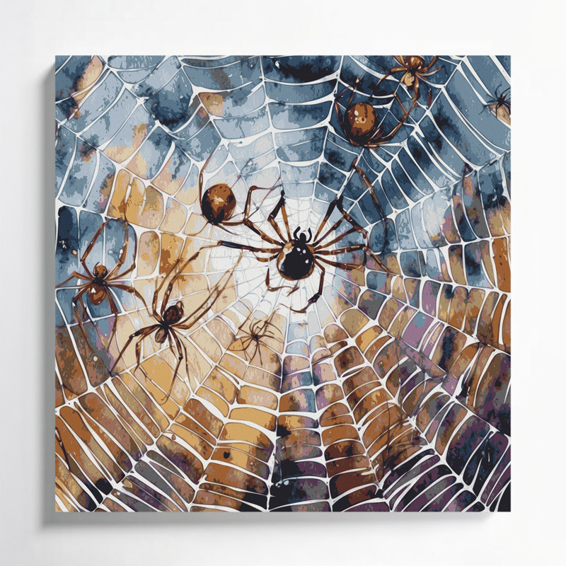 Halloween, toile d'araignée et toile d'araignée grise, H 12 po x l 12 po