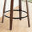 Leona Wooden Faux Leather Stools-343979291-343979289