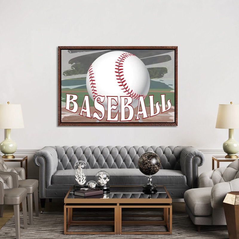Baseball Field by Kimberly Allen - Gallery-Wrapped Canvas Giclée on Canvas, Classic Wood Floater Framed