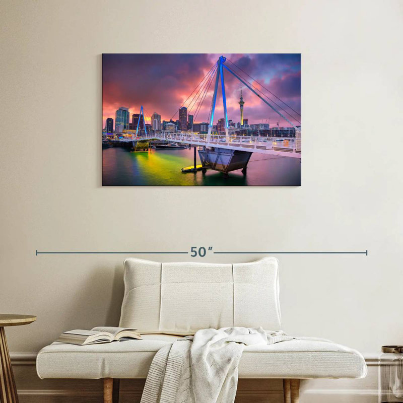 Auckland Cityscape, 24" H x 36" W