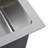 vidaXL Kitchen Sink with Strainer, Stainless Steel Top-Mount Sink, Fast Drainage, Anti-Corrosion-85501559-85501562
