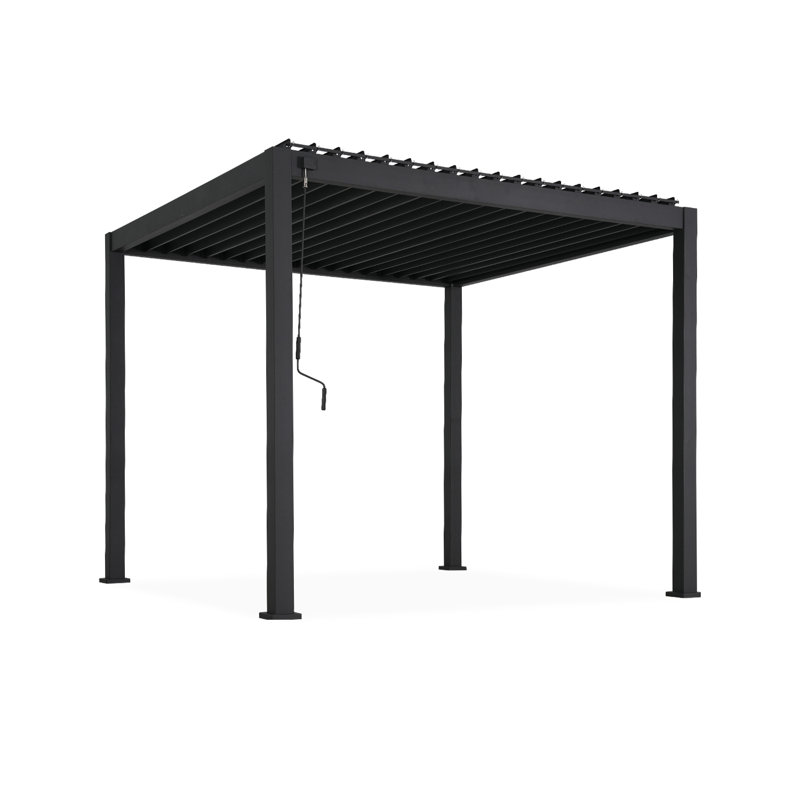 Cadin 3x3m Louvered aluminium pergola with adjustable roof slats