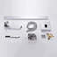 Messancy Floor Waterfall Faucet Bath Filler with Diverter
