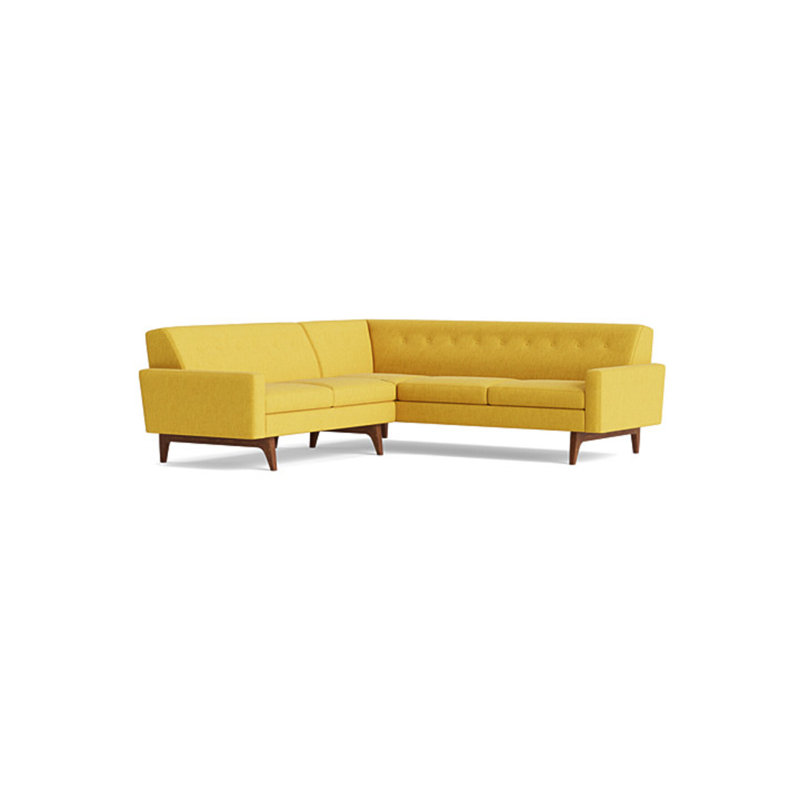 Tyler Sectional, Right Hand Facing, Performance Velvet - Ivy