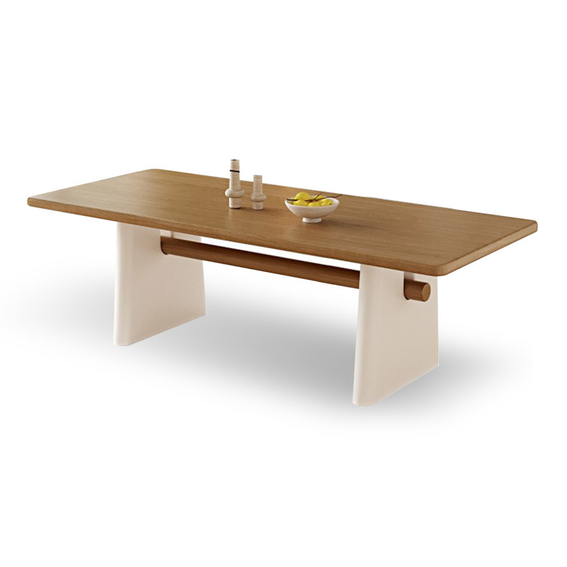 Table de salle à manger rectangulaire, Blanc, H 29,53 po x L 86,61 po x l 39,37 po