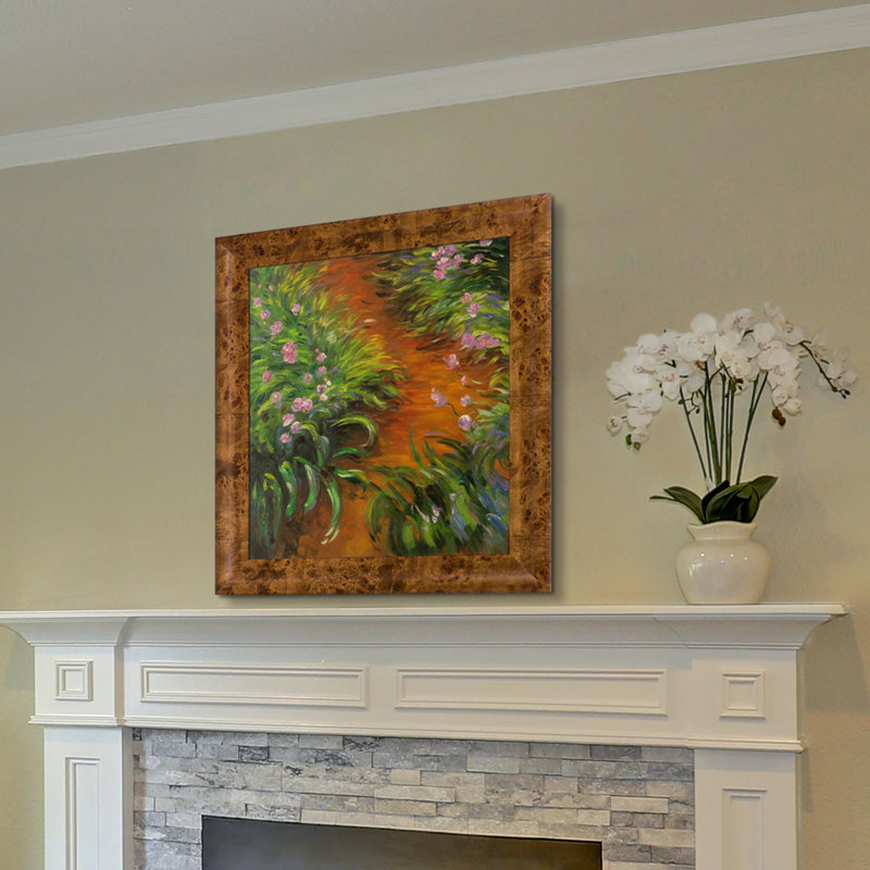 «Irises» par Claude Monet, reproduction d'art sur toile encadrée, H 29,75 po x l 25,75 po x P 2 po