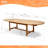 Anautica Outdoor Patio 9pc FSC  Solid Teak Wood Dining Set