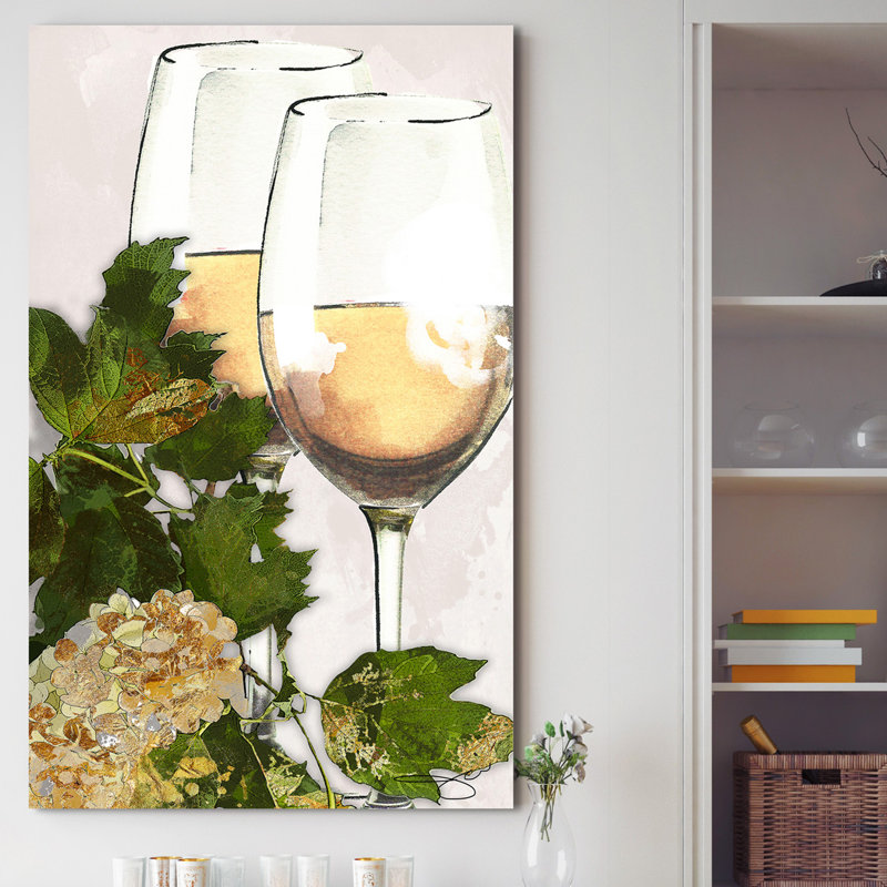 «By the Glass», impression, Toile tendue, H 30 po x l 18 po x P 1 po