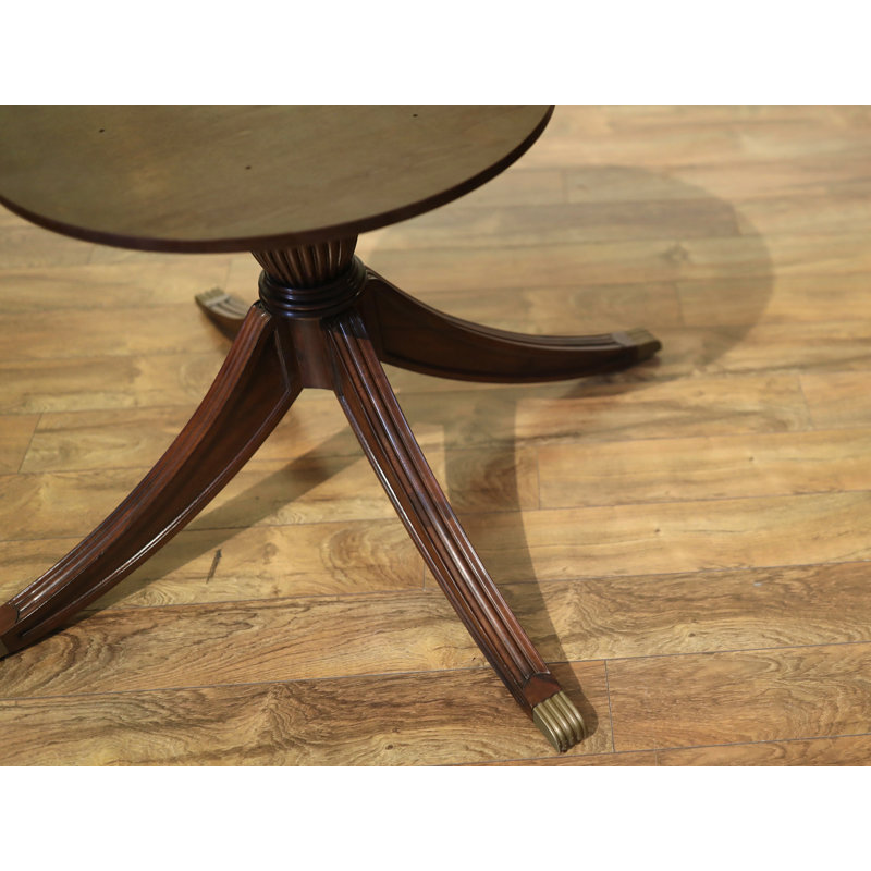 Round Mahogany Wood Dining Table
