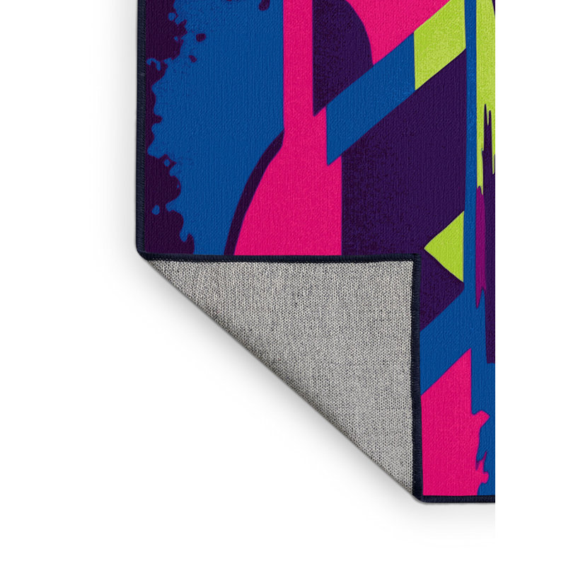 Chromatic Pulse Rug, Square 3'