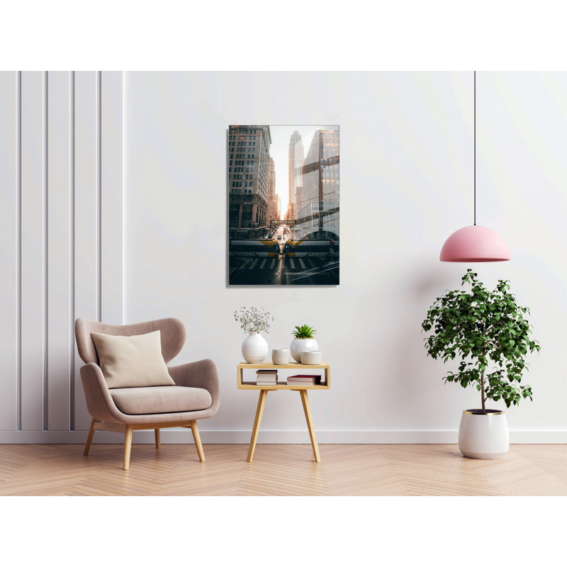 Peinture décorative en verre trempé, H 27,6 po x l 39,4 po