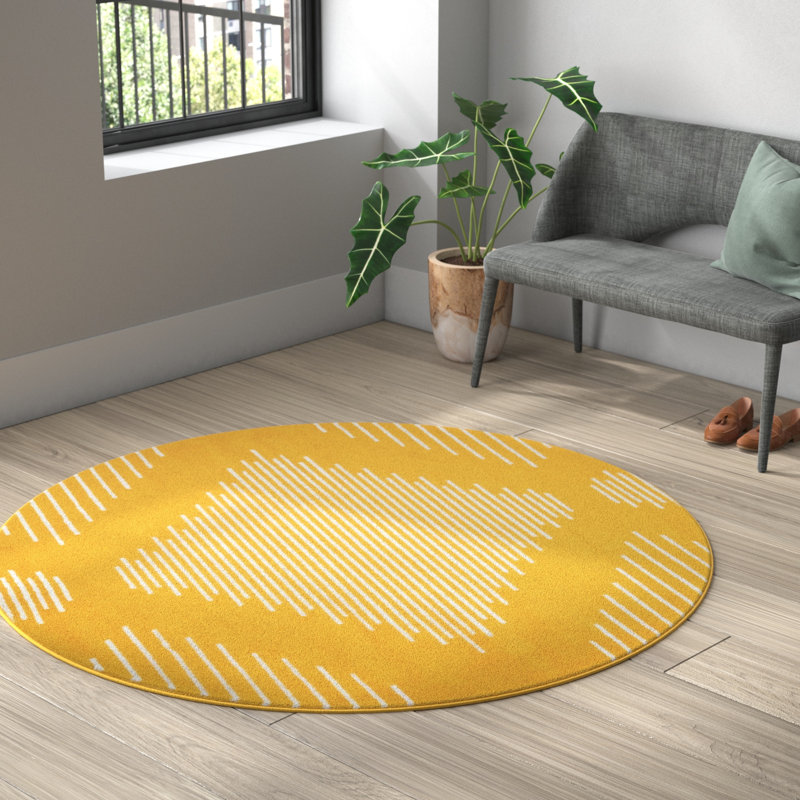 Kai Geometric Indoor Rug, Round 4'1"
