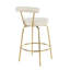 Tabouret de comptoir pivotant doré de 25,5 po Kayson-383255560