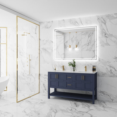 Ensemble de meuble-lavabo double 60 po Omi