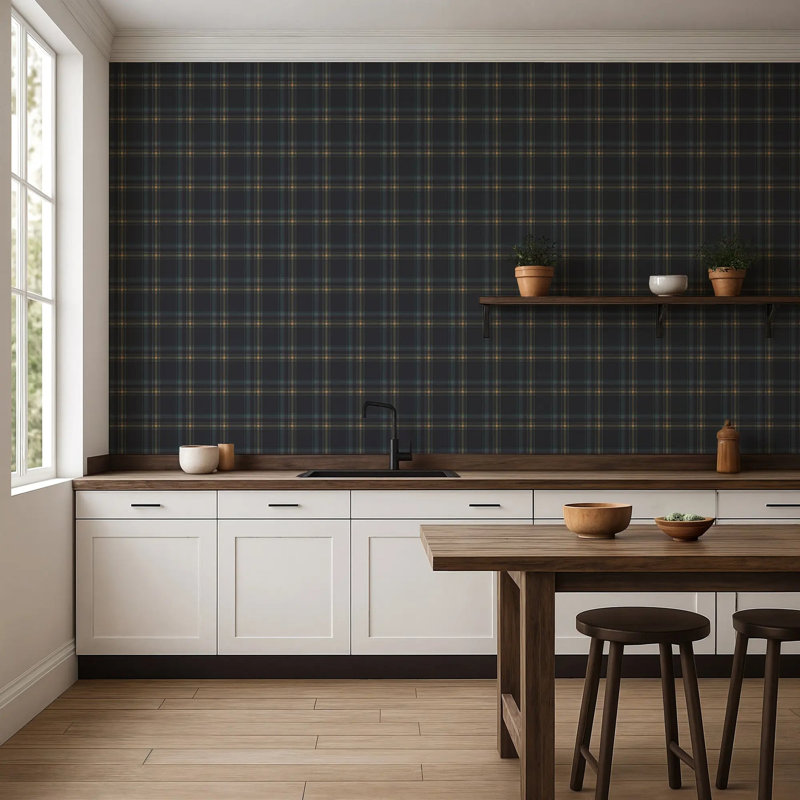 Ashcroft Tartan, Onyx, Peel & Stick