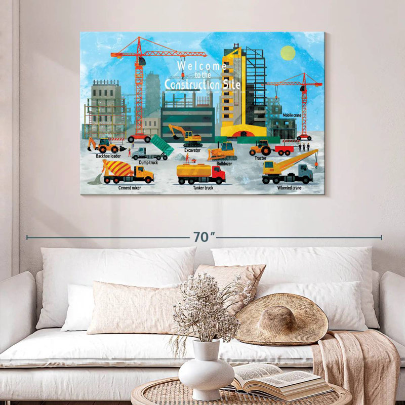 Ashelle Construction Site Chart, 32" H x 48" W