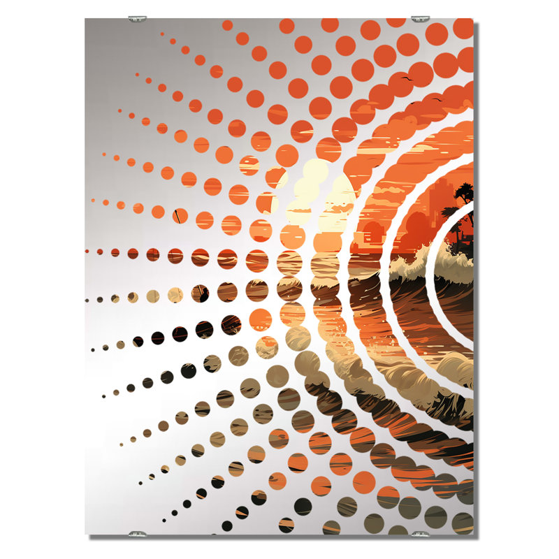 Boneta - Miroir mural Coastal Sunset, 40 po x 30 po