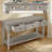 Functional Console Table With 3 Drawers And Open Bottom Shelf – Space-Saving Storage Sofe Table For Entryway, Hallway-1993487837