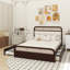 Grand lit plateforme en bois avec lit gigogne et 2 tiroirs-801339250