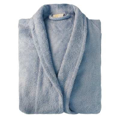 Peignoir mi-mollet en ratine 100 % coton avec poches Finnian