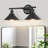 Balfor 2-Light Dimmable Matte Black Vanity Light
