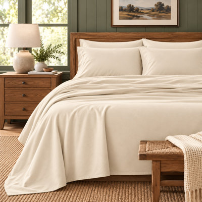Ensemble de draps 100% flanelle de coton