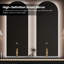 Meuble-lavabo à double cuve en bois d'hévéa massif 59,06 po avec miroir intelligent-171048001-171048003