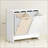 Tilt-Out Dual-Compartment Laundry Hamper Cabinet For Efficient Sorting And Storage, Perfect For Modern Laundry Rooms