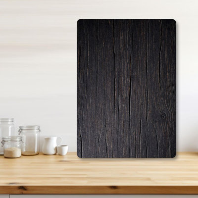 Flourish Tempered Glass Cutting Board, 7.9 x 11.8 inches | 100% Antibacterial, Easy-Clean Surface, Non-Slip Silicone Feet | Perfect for Food Prep & Serving, Durable & Stylish Kitchen Essential, Not Dishwasher Safe