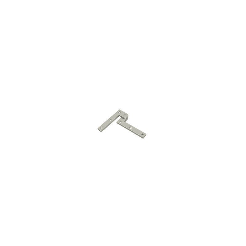 Deltana PH35U15 3-7/8" Height X 1/4" Thickness Fixed Pivot Door Hinge Brushed Nickel Pair