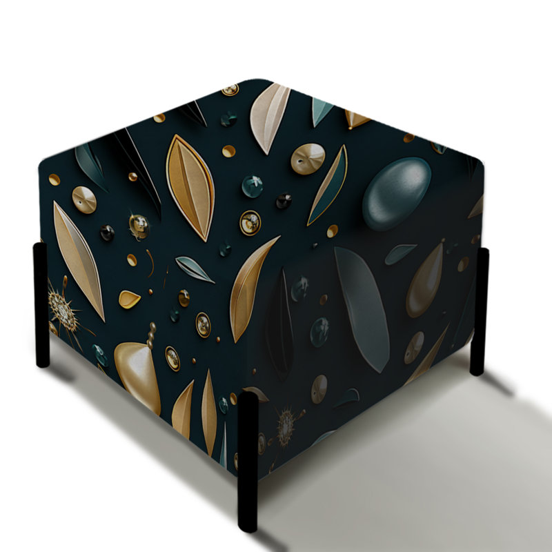 Sparkling Dazzle Glam - Repose-pieds carré Glam