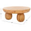 Hayliette Solid Wood Coffee Table-847882934