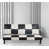Blanc / similicuir noir
