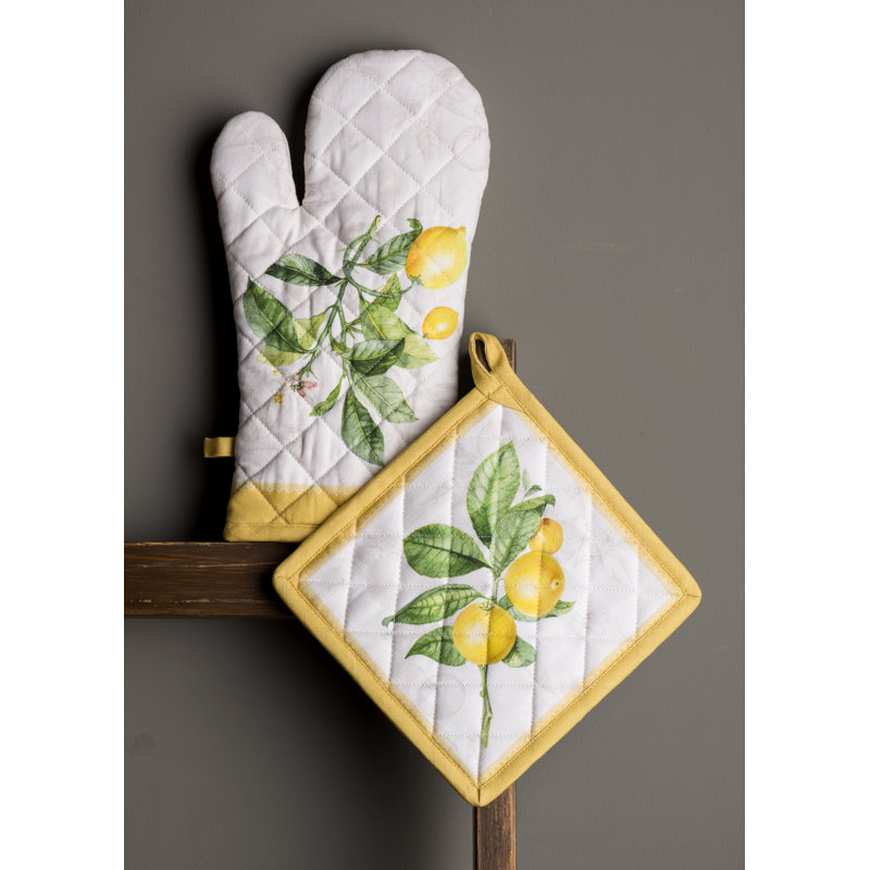 Ensemble 2 pièces de gant de cuisine et de gant de cuisinier maison D’Hermine