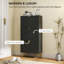 HOMCOM Slim Shoe Storage Cabinet with 3 Flip Drawers for Hallway, Black