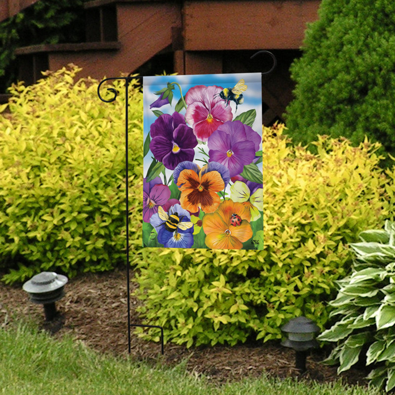 Drapeau de jardin Pansies