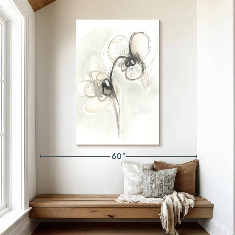 Avery - geste floral neutre I, H 48 po x l 32 po