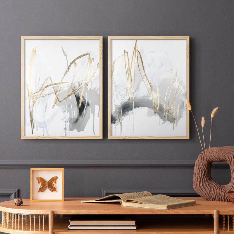 Série ABSTRACT DCCxxv - reproduction encadrée de qualité supérieure - prête à être accrochée - aucun clou requis - aucun clou requis