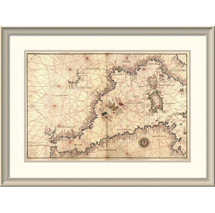 Bless international Portolan Or Navigational Map Of The Western ...