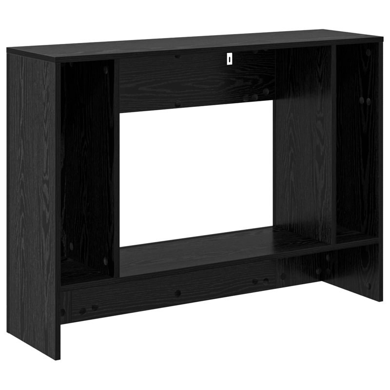 Console Table, Black Oak, Black Oak, 74cm H x 101cm W x 29cm D, Black Oak