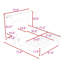 Lit escamotable multifonctionnel avec USB / Power Station et bureaux intégrés-678313387-678313380