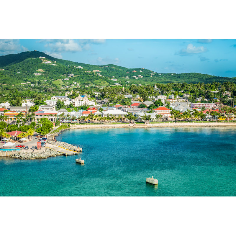 Frederiksted, Saint Croix - Photographie sur toile tendue, H 20 po x l 30 po x P 1,25 po