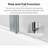 Frameless Folding Pivot Bathtub Door, 1/4" (6Mm) Thick Sgcc Clear Tempered Glass Door, Bathroom Pivot Bifold Shower Tub Door Panel, Reversible Installation-115606643
