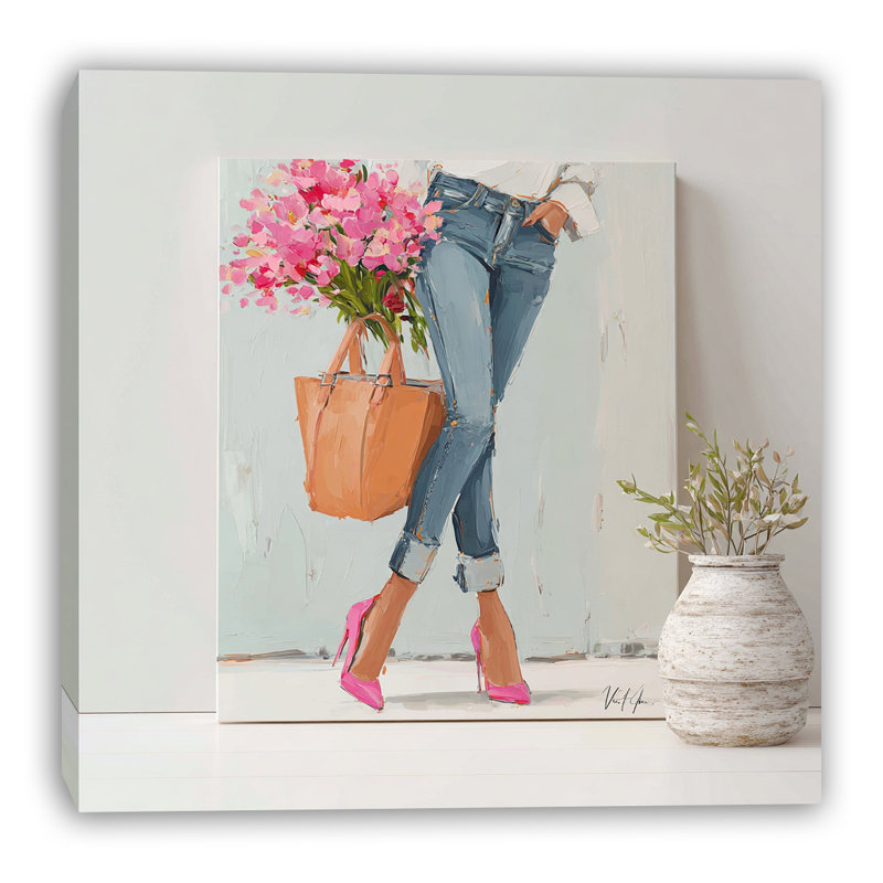 City Bloom Walk Wrapped Canvas Wall Art, 20"W x 20"H x 1.5"D