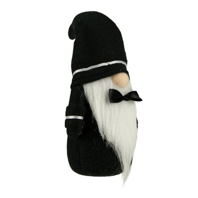 Gnome de mariage 12,5 "noir et blanc